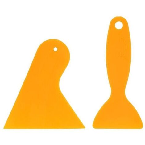 Pièces Auto,Tapis de sol de voiture universel argenté 1 pièce,plaque de protection pour talon de pied,Patch- Type Cleaning Scraper-A