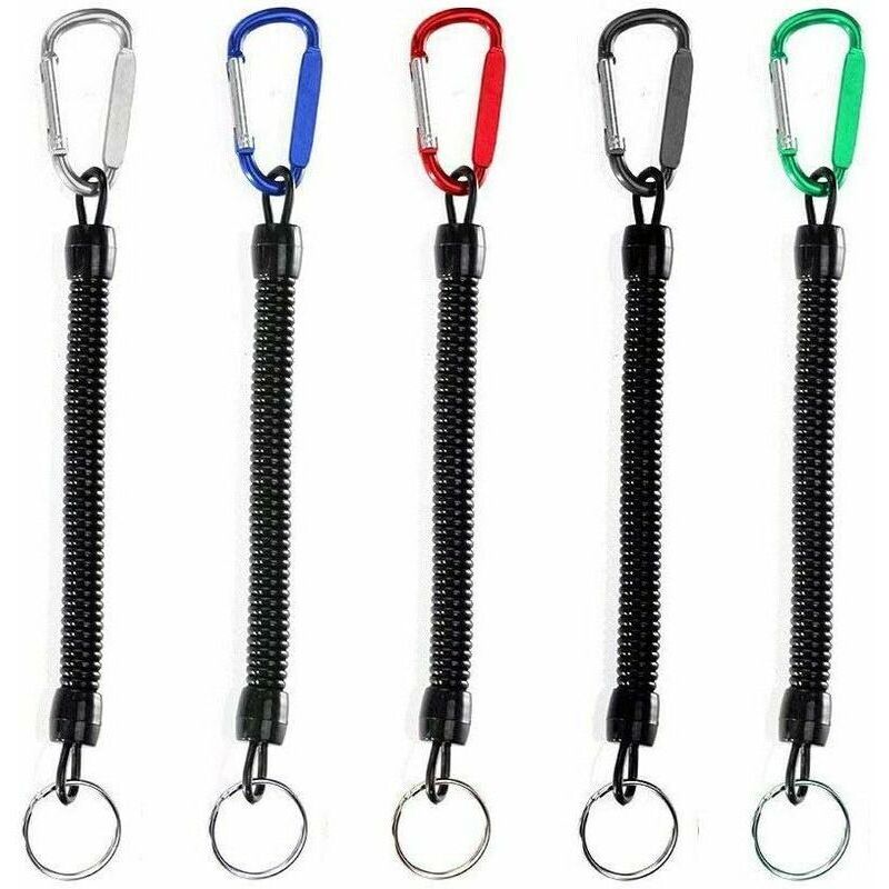 Pièces cordes de pêche, outils de pêche corde de sécurité élastique lignes de pêche multicolores attache rétractable sécurisée pour bateau avec