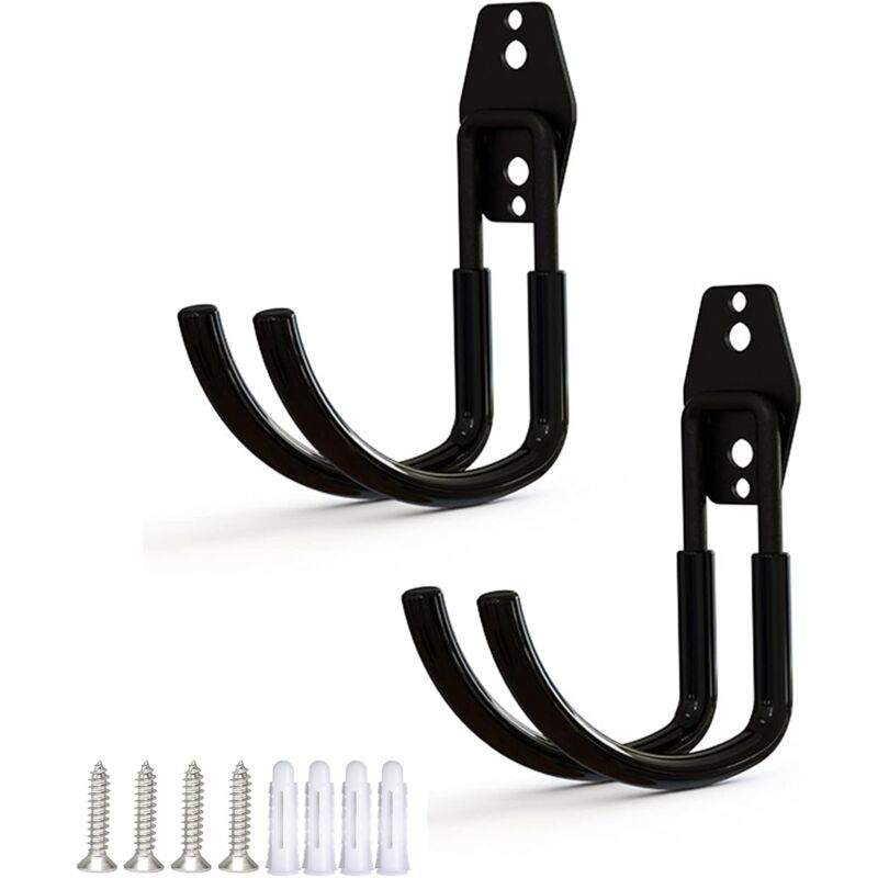 Crochet lourd extérieur Support tuyau d'arrosage Support tuyau terrasse Vis Fixation mur métal Pratique Utiliser Décoration jardin Durable