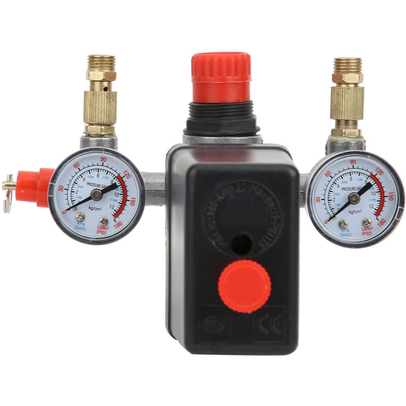 Pièces d'assemblage de régulateur de collecteur de compresseur d'air de Valve de commutateur de contrôle de pression 125 psi