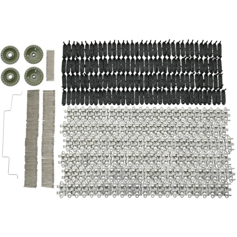 Treetalk - Pièces de chenille de char modèle Pièce de roue de chaîne en alliage d'aluminium en plastique à grande échelle pour wpl e 1 gaz 71