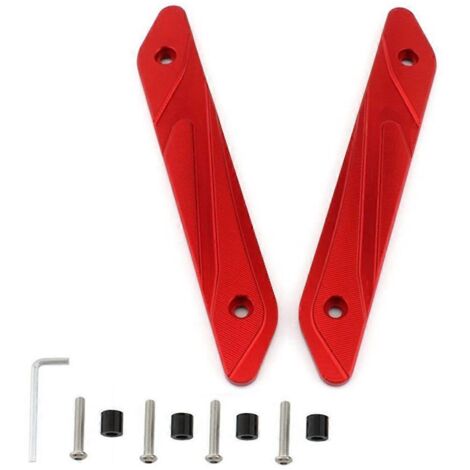 Pièces de fixation pour pare-brise de moto rouge
