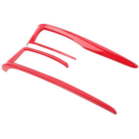 pièces de garniture de cadre de panneau de levier de vitesse rouge pour voiture--