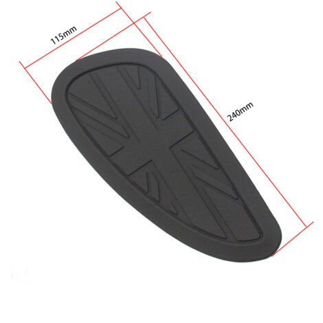 Pièces de modification pour moto compatibles avec Triumph T100/T120 Bobber120 : coussinets d'isolation thermique et autocollants antidérapants pour réservoir.