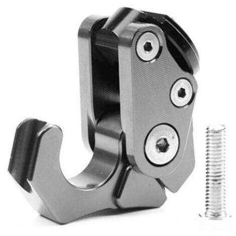 Pièces de modification pour moto, crochet de casque épais en alliage d'aluminium CNC, crochet pliable pour scooter/moto (argent)