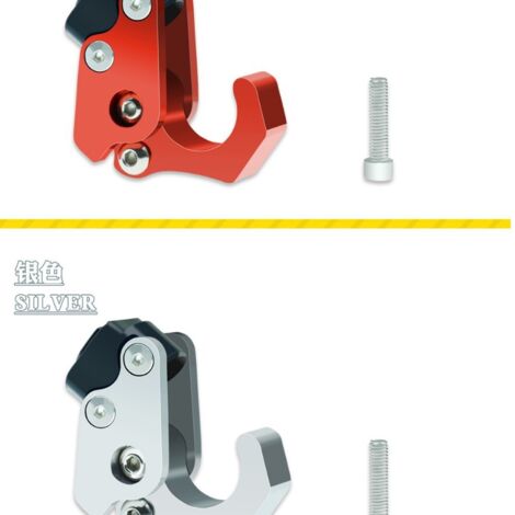 Pièces de modification pour motos, crochets pour casques, motos pliantes Benelli Huanglong. Visserie de montage usinée CNC.