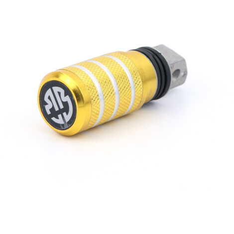 Pièces de modification pour vélo/moto électrique à pédales en alliage d'aluminium Niu, pédale arrière et accessoires de modification de pédale (jaune)
