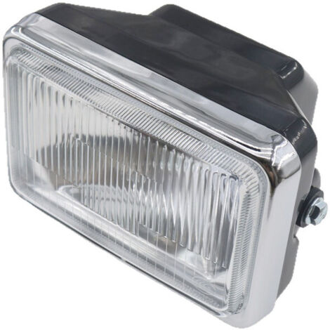 Pièces de moto : Bloc optique avant ultra-lumineux Daozai GS125 compatible avec les ampoules Suzuki King, phares carrés.