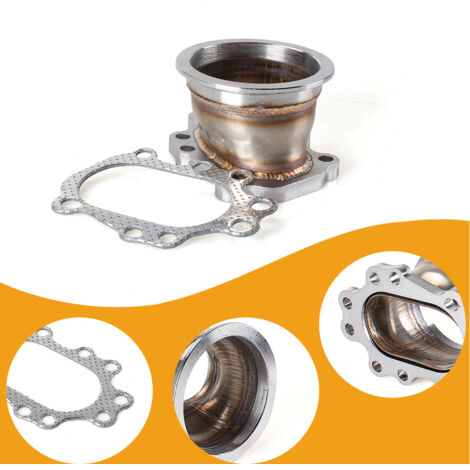 Pièces de rechange automobiles : base de bride à 8 trous pour turbocompresseur de 3 pouces avec joint pour T25/T28, un paquet.
