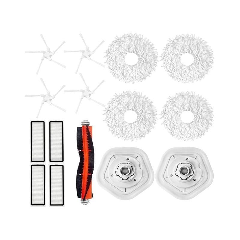 PièCes de Rechange Brosse Principale Brosse LatéRale Filtre hepa Compatible pour les Accessoires D'Aspirateur Dreame W10 W10Pro