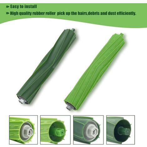 Pièces de Rechange Compatible pour Roomba E I J Séries i7 i7+ i3 i3+ i4+ i6 i6+ i8 i8+ j7 j7+ j9 j9+ E5 E6, 4 Brosses à Poils, 8