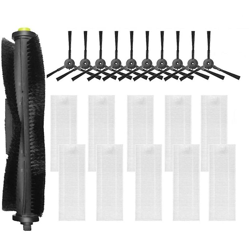 Pièces de rechange de rechange pour aspirateur robot Qihoo 360 S10 X100 Max Accessoires brosse principale côté