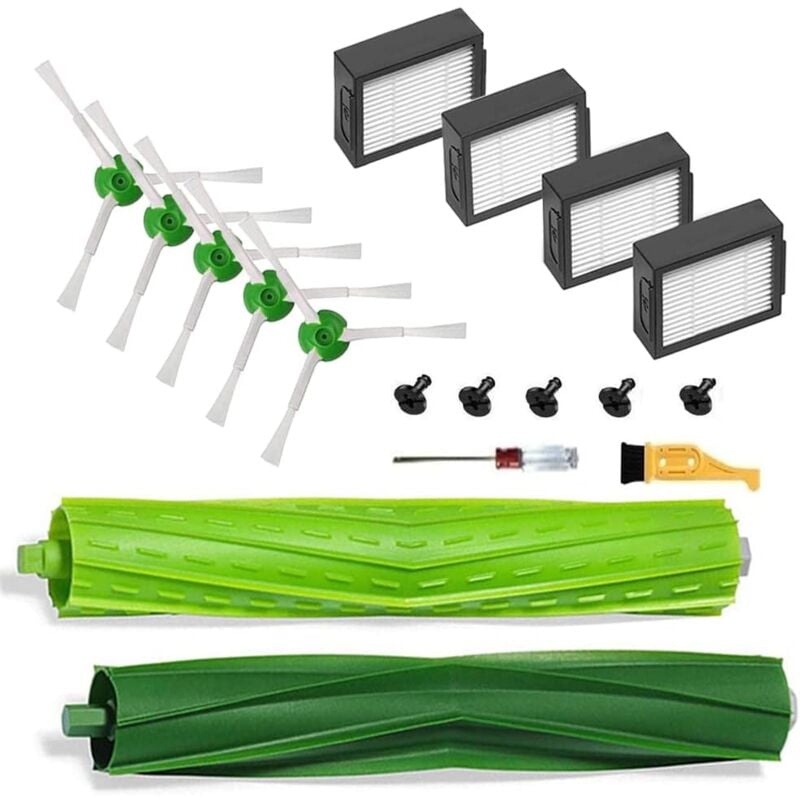 Pièces de rechange et accessoires pour aspirateurs iRobot Roomba i7 i7+ i3 i3+ i4 i6 i6+ i8 i8+/Plus E5 E6 E7 séries i, e et j, 1 jeu de brosses en