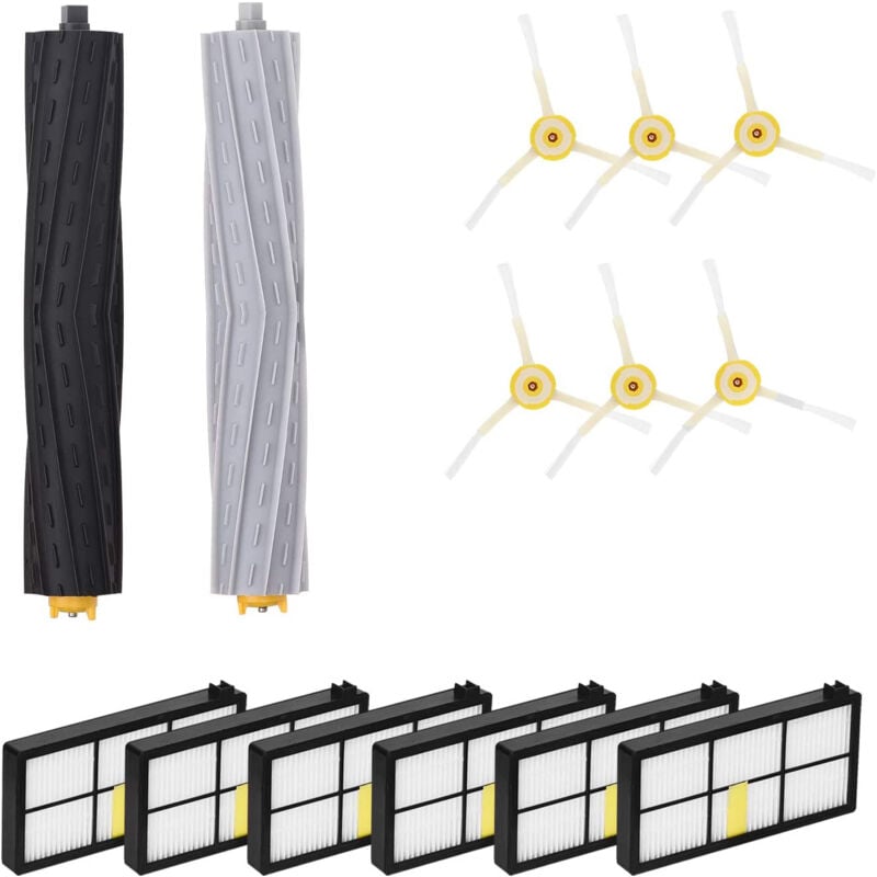 Sunxury - Pièces de rechange Filtres et brosse pour iRobot Roomba 980 960 900 890 880 870 860 800 Series Aspirateur, kit d'accessoires de