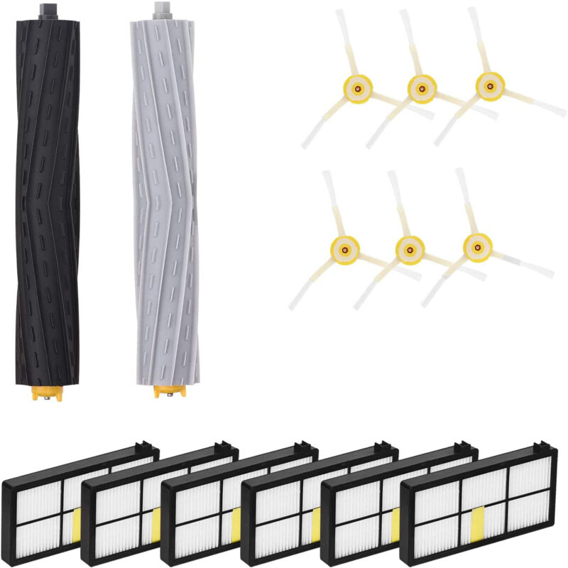 Pièces de rechange Filtres et brosse pour iRobot Roomba 980 960 900 890 880 870 860 800 Series Aspirateur, kit d'accessoires de rechange