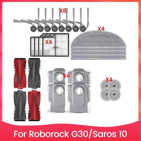 Pièces de rechange pour accessoires d'aspirateur robot G30 Saros 10
