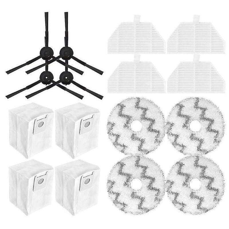 Pièces de rechange pour aspirateur robot autonettoyant et vidage Eva Sdj06rm, filtre Hepa, brosse latérale