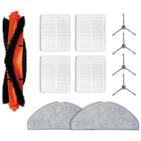 Pièces de rechange pour aspirateur robot L20 (combinaison aspirateur et lave-serpillère) : brosse rotative, lingette de lavage et kit de filtres.