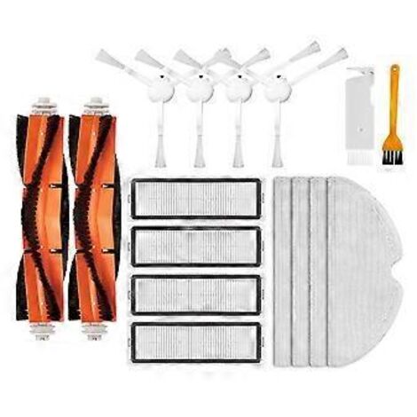 Pièces de rechange pour aspirateur robot laveur 2C / XMSTJQR2C : brosse latérale rotative, filtre HEPA, chiffon de lavage