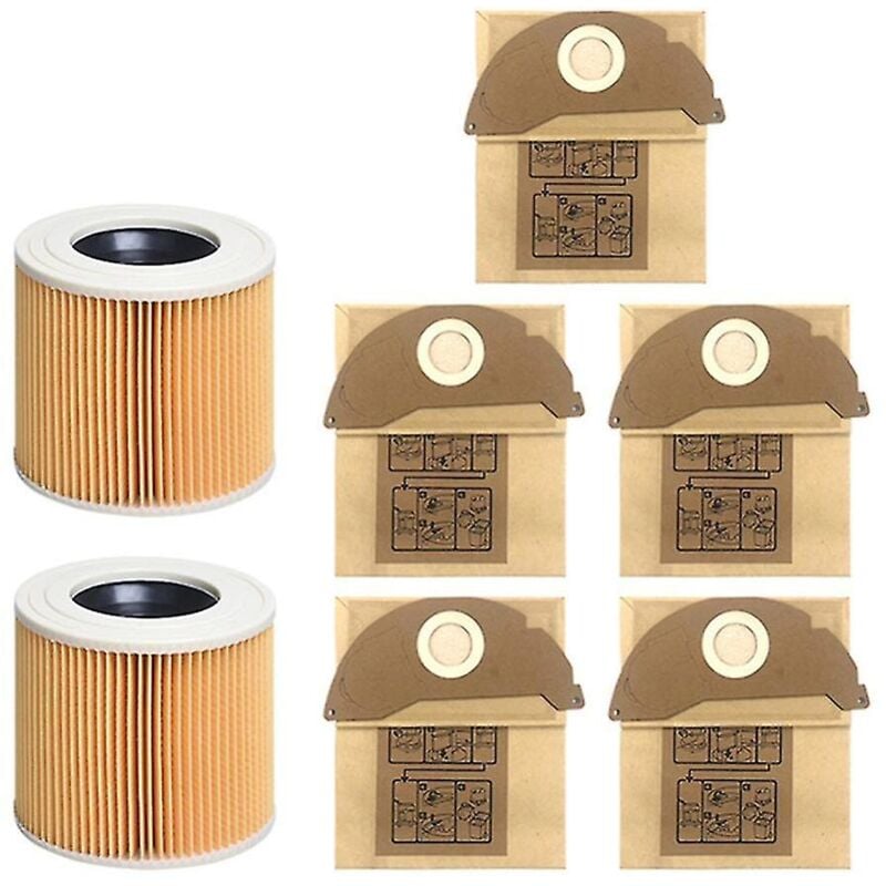 Pièces de rechange pour aspirateur robot Wd2.250 Wd2250 A2004 A2054 Mv2 Filtres Hepa Sacs à poussière