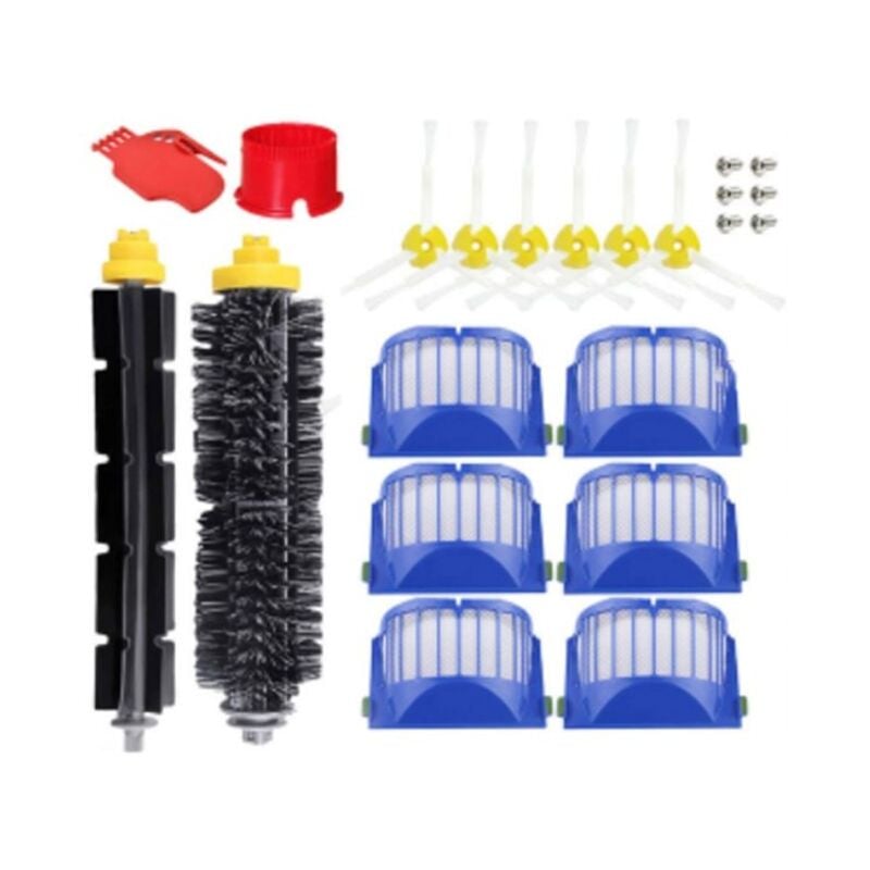 Forehill - PièCes de Rechange pour IRobot Roomba 671/692 Robot Aspirateur Accessoires Brosse Principale Brosse LatéRale Filtre Hepa