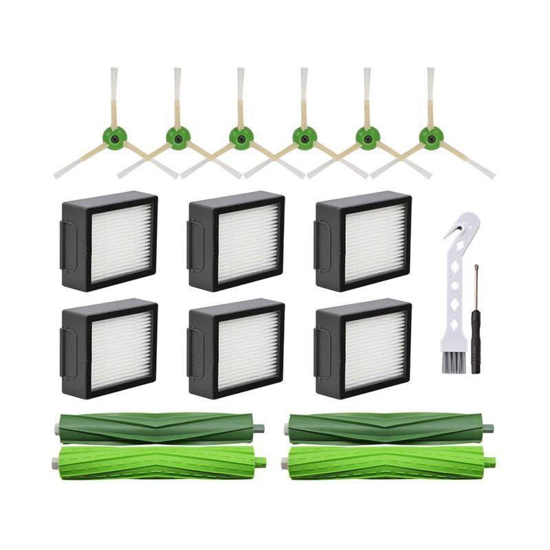 PièCes de Rechange pour IRobot Roomba I3 I4 I6 I7 I8 E5 E6 E7 Robot Aspirateur Brosse LatéRale Principale Filtre hepa