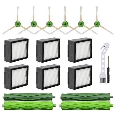 PièCes de Rechange pour IRobot Roomba I3 I4 I6 I7 I8 E5 E6 E7 Robot Aspirateur Brosse LatéRale Principale Filtre HEPA