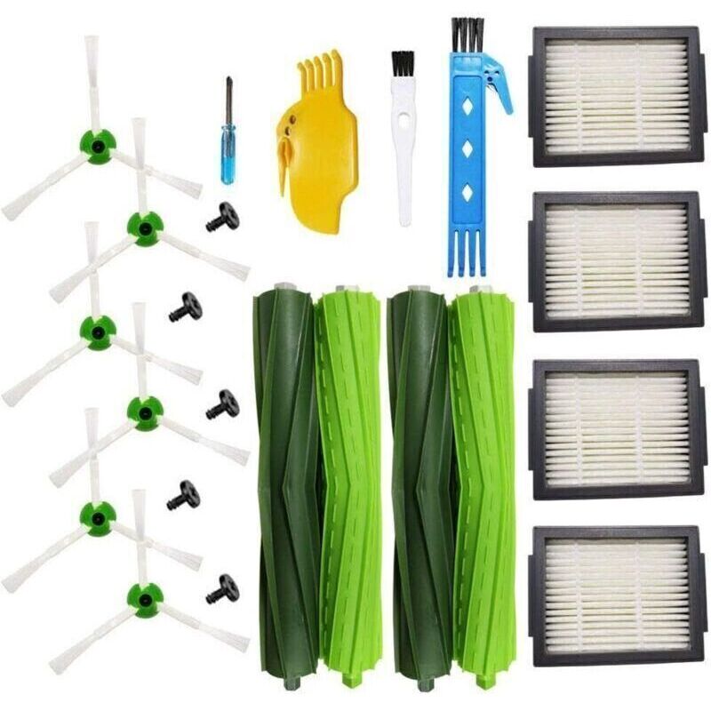 Tehtuy Pièces De Rechange Pour Irobot Roomba I7+/i7 Plus E5 E6 E7 Series Brosses Roomba Série I & E Kits De Remplacement