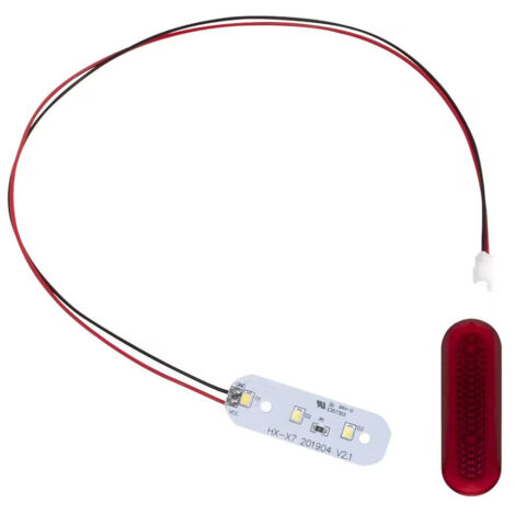Pièces de rechange pour le feu arrière à LED, boîtier rouge, garde-boue arrière des scooters électriques Huanxi X7 et X8