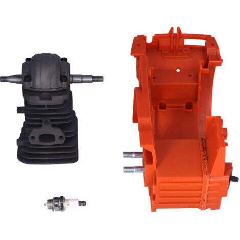 Pièces de Rechange pour Tronçonneuse 40mm - Cylindre et Carter de Pompe à Huile - Compatible avec Modèles 136 137 141 142 - Emballage Sécurisé-