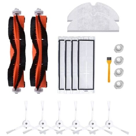 PièCes de Rechange Rouleau Brosse Brosse LatéRale Filtre pour Xiaomi Roborock S50 S51 Robot Aspirateur Accessoires