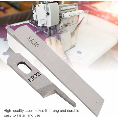 Pièces détachées Machine à Coudre multifonctionnelle Lame Professionnelle supérieure et inférieure surjeteuse Domestique Kit de Jeu de Couteaux supérieur et inférieur