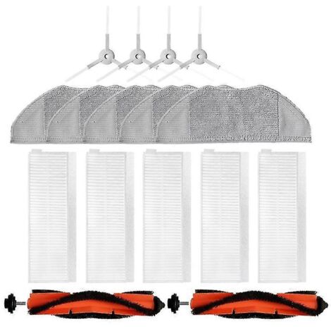Pièces détachées pour aspirateur robot G1 MJSTG1 : brosse principale, filtre, brosse latérale, serpillière (voir photo, couleur).