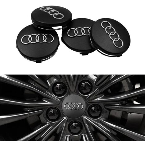 pièces - Enjoliveurs Audi / emblèmes de moyeu de roue - Voiture 60 mm