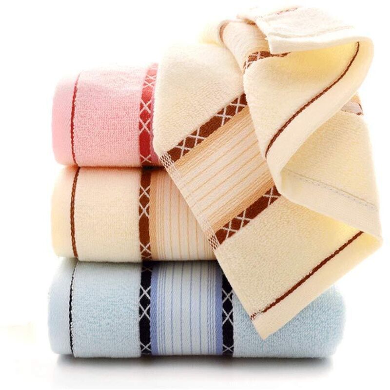 Pièces Ensembles de Serviettes, Serviette de Bain Bale Ensemble Cadeau 100% Coton, 35 x 75 cm Serviettes à Main Absorbants