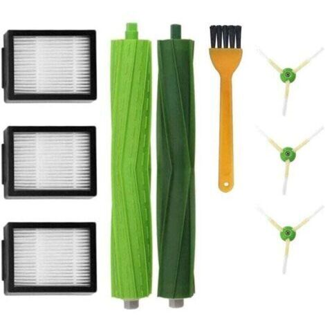 Pièces Et Accessoires Irobot Roomba I3 I4 I7 I7+/I7 Plus J7 E3 E5 E6 E7 Aspirateur Restock,I,E,& J Series Kit De Remplacement De Filtre De Brosse Latérale Ensemble De Brosses En Caoutchouc