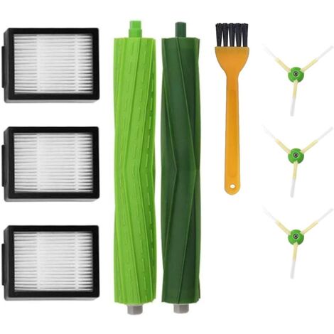 Pièces Et Accessoires Irobot Roomba I3 I4 I7 I7+/I7 Plus J7 E3 E5 E6 E7 Aspirateur Restock,I,E,& J Series Kit De Remplacement De Filtre De Brosse Latérale Ensemble De Brosses En Caoutchouc JUNJUN