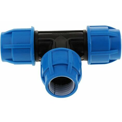 Pièces et raccords Connecteur de Tuyau en T pour Tuyau d'Arrosage Raccord d'Accouplement en Plastique Coupleur de Tuyaux d'Arrosage Connecteur de Tuyaux - 32mm