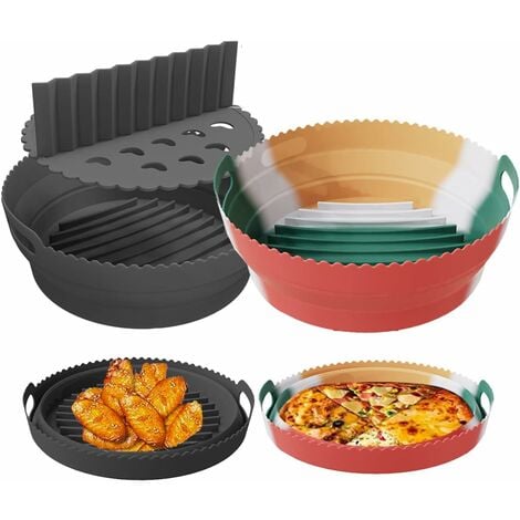7.5 Inch Air Fryer Silicone Liners Mold Round Food Safe Non Stick Air Fryer  Basket Oven Accessories Reusable Parchment Liner Paper Silicone Kitchenware  - China Air Fryer and Silicone Mold price
