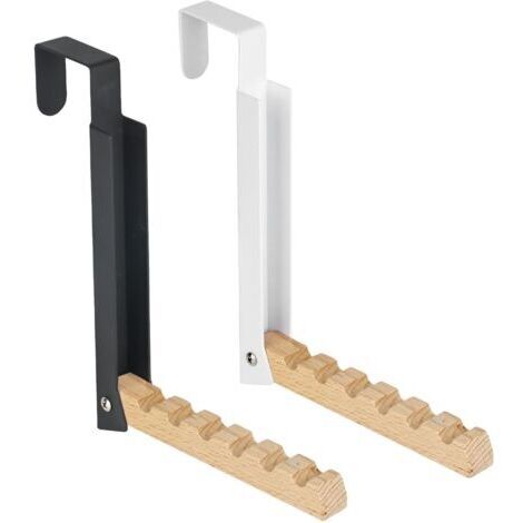 Pieces Foldable Over-the-Door Hooks, Iron Door Sill Hooks, No Drilling Required, Foldable Coat Rack Hangers for Over-the-Door Hook (B)
