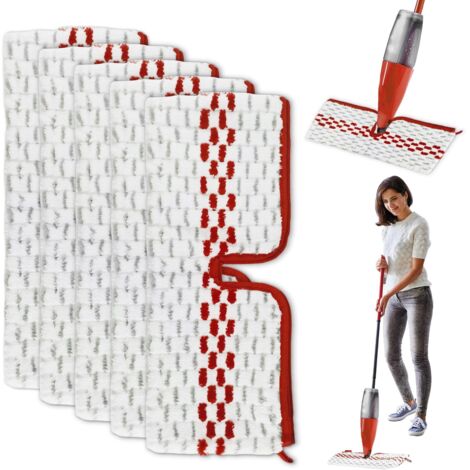 Pieces for Vileda Spray Mop Refill Microfiber Kit, 2 in 1 Reusable for Vileda 1-2 Spray Max Mop Refill, Suitable for All Types of Floors