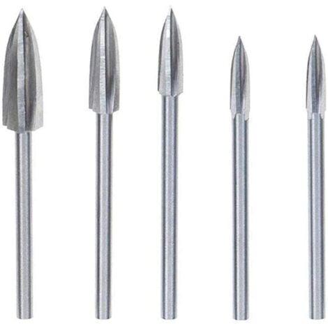 Pièces Fraise Outils De Sculpture Gravure Fraises Rotatives pour sculpture sur Bois Carbure de Tungstène Coupe Double Fraise Rotative Meulage Fraise En Acier Couteau Outil de Sculpture