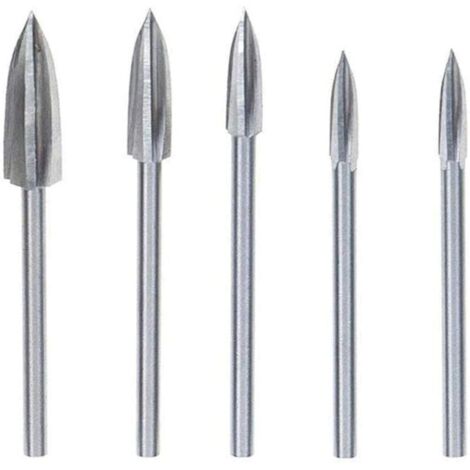 Pièces Fraise Outils De Sculpture Gravure Fraises Rotatives pour sculpture sur Bois Carbure de Tungstène Coupe Double Fraise Rotative Meulage Fraise En Acier Couteau Outil de Sculpture
