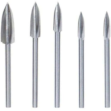 Pièces Fraise Outils De Sculpture Gravure Fraises Rotatives pour sculpture sur Bois Carbure de Tungstène Coupe Double Fraise Rotative Meulage Fraise En Acier Couteau Outil de Sculpture