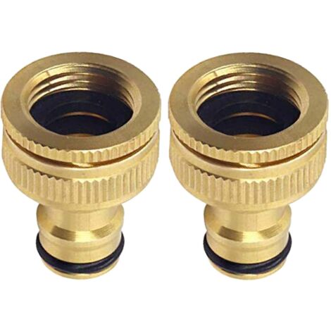 Pieces High Flow Faucet Connector with 33.3 mm (G 1") Thread, 3/4 Inch and 1 Inch 2-in-1 Female to Split Adapter