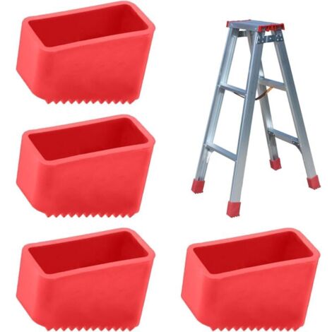 Pieces Ladder Foot Covers, Replacement Stepladder Tips, Universal Replacement Foot Caps, Rubber Pad Protectors