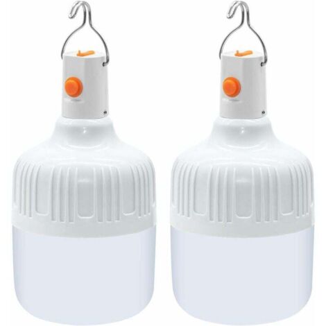Pièces Lanterne de Camping, Lampe Portable avec USB Rechargeable Piles 500 Lumens Super Brillant Extérieure pour Camping Tente Terrasse Patio Jardin Barbecue