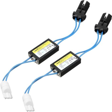 Pièces Led Décodeur, Décodeur LED Phare Décodeur, LED Anti Erreur Canbus Résistance, Canbus Puissant Amélioré Anti Hyper Flash, Résistances Annulateur D'Avertissement Annulateur Condensateur