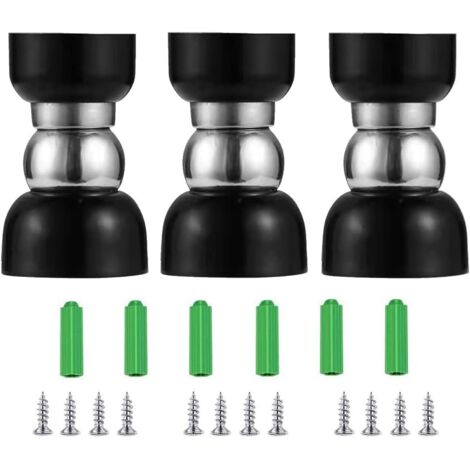Pieces Magnetic Door Stop, Stainless Steel Door Stops for Wall or Floor Mounting with Screws - 55x34x30mm