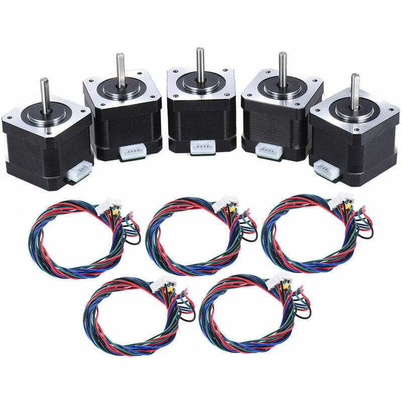 pièces Nema 17 commande de moteur pas à pas 2 phases 1.8 degrés 0.9A 0.4NM 42mm avec câble de connexion imprimante 3D/CNC accessoires de remplacement